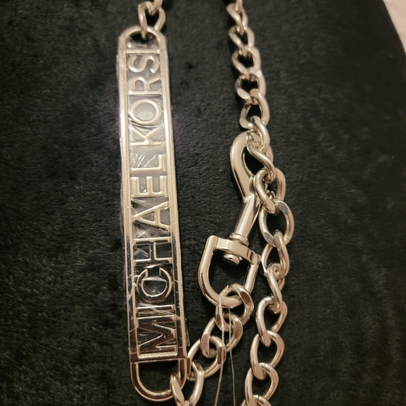 NEW MICHAEL Michael Kors Silver Chain Belt main image 8